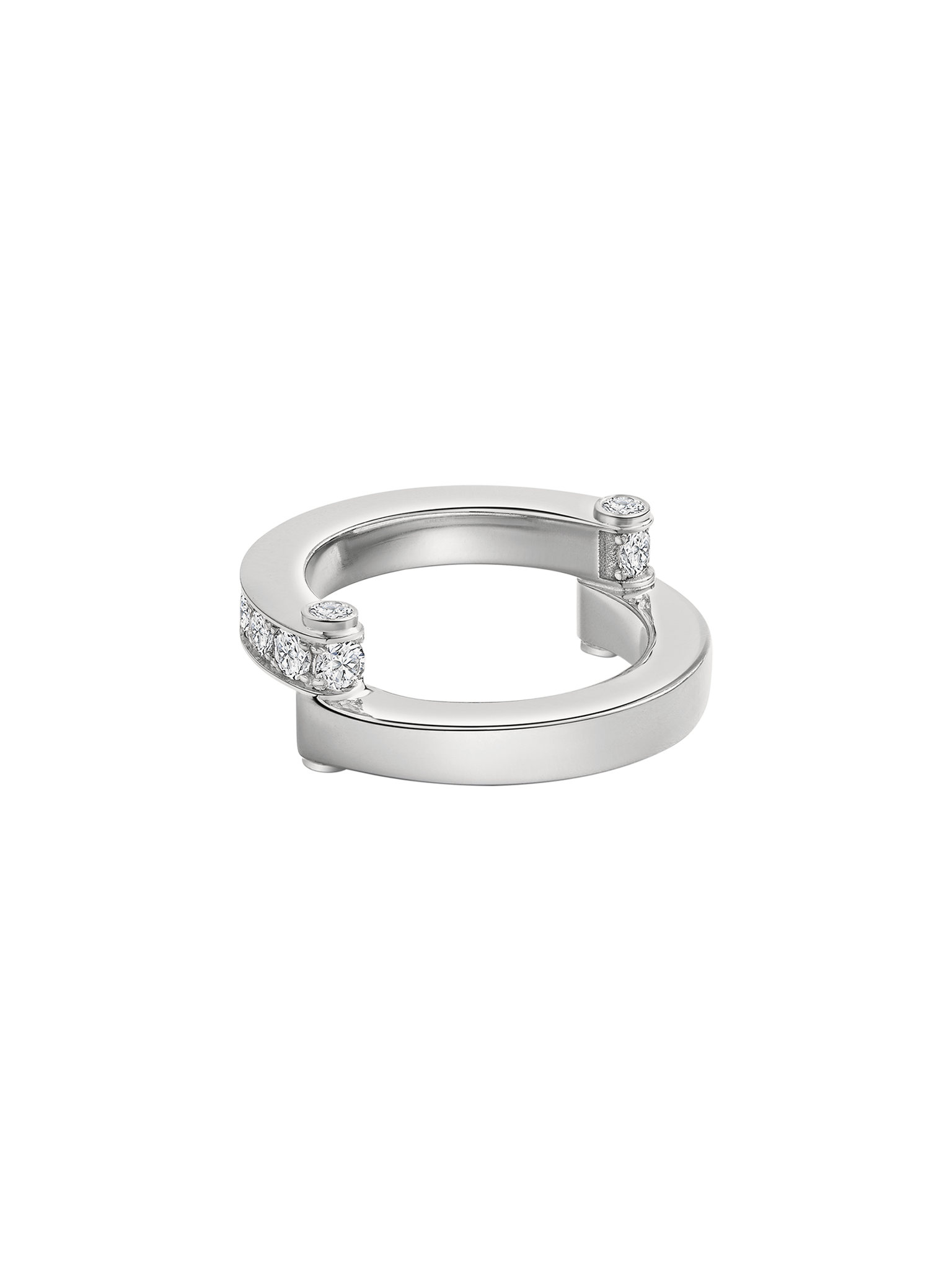 Hinged pavé ring